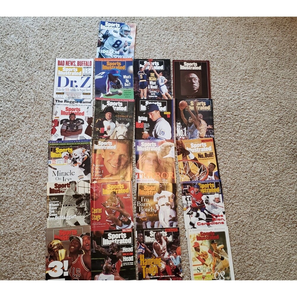 Lot of 21 Sports Illustrated Magazines 1993 Joe Montana  Michael Jordan DiMaggio